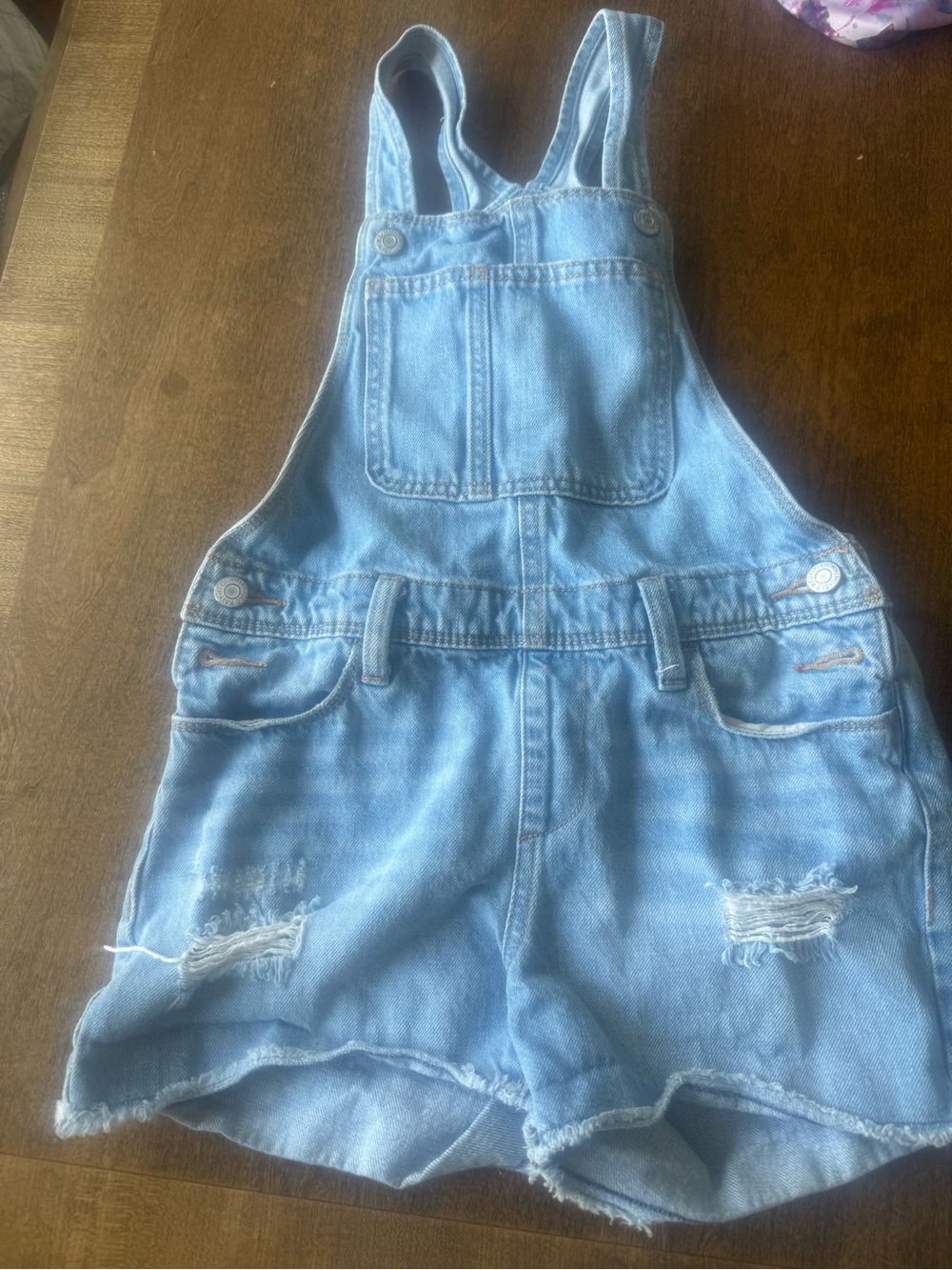 Old navy Girls Light Blue Denim Kids Short Overalls